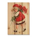 Ricki&Aposs Rugs 16 x 24 in. Red Girl Inside & Outside Cedar Wall Art RI890977